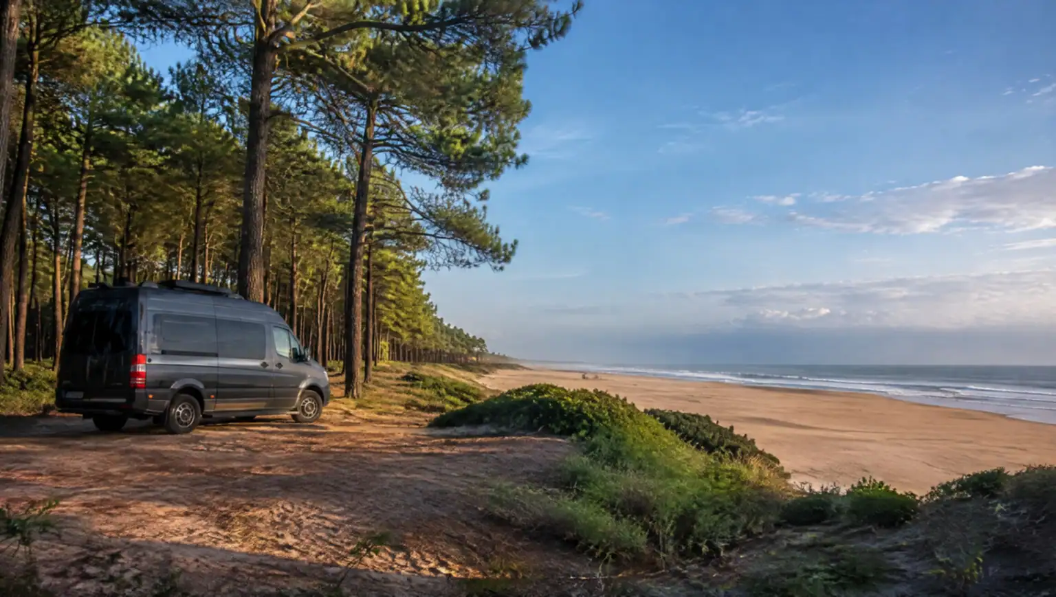Van de transfer privado viajando de Buenos Aires para Costa del Este pela estrada litorânea do Atlântico